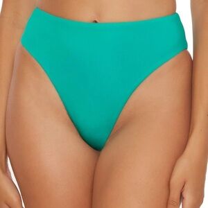 NEW Becca by Rebecca Virtue Angela French Cut Swim Bottom Size XS Jasper Green